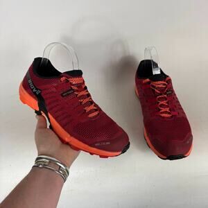 Inov-8 RocLite 290 Sneakers Womens 9 Red Mesh Lace-Up Athletic Running Shoes